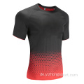 Herren Dry Fit Soccer Wear T-Shirt Rot